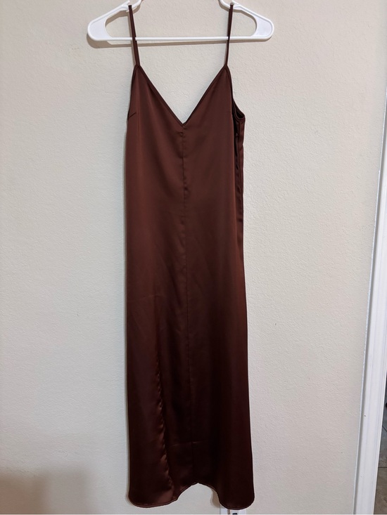 H&M Dresses & Skirts - H&M Brown Satin Slip Dress